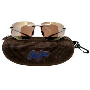 MAUI JIM~422-06~Breakwall~POLARIZED SUNGLASSES RIMLESS LIGHTWEIGHT UNISEX w/CASE